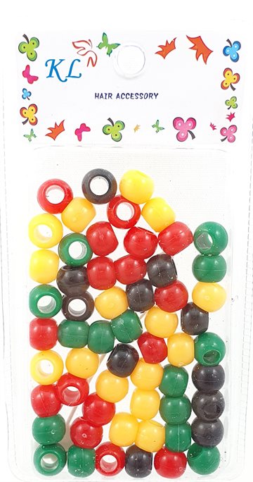 Perler - Hair Beads. Mixed colors. 50 - 52 pcs.