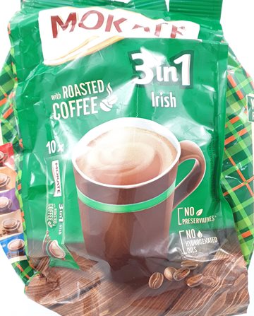 Kaffe - Ristede Coffee 3 in 1 - DK Instant Pulverkaffedrik 170g.10 X 17g (UDSOLGT)