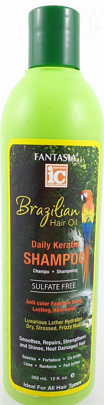 Fantasia IC Brazilian Hair Oil Daily Keratin SHAMPOO 355 Ml