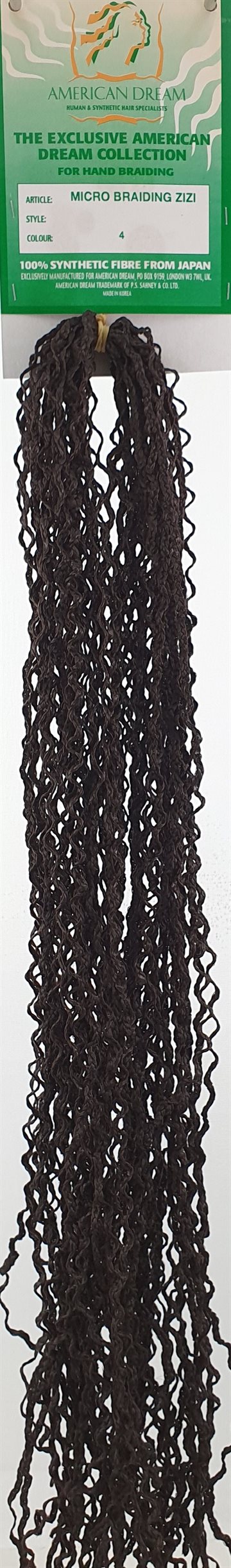 Synthetic Hair - Micro Braiding Zizi 55 cm . Colour 4