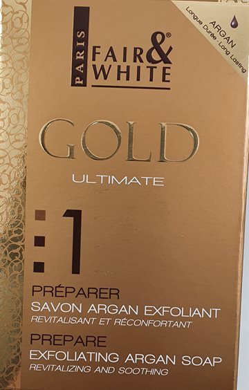 Fair & White Gold. Exfoliating Argan Soap - Argan Sæbe 200gr.