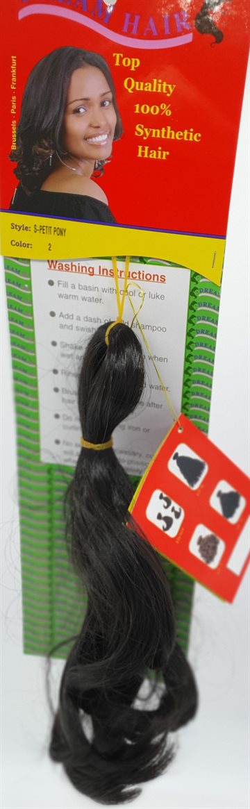 Hair - Synthetic Ponytail straight 8" color 2