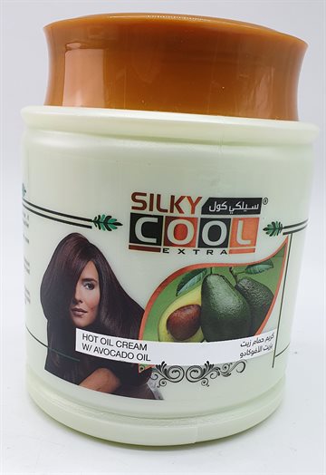 Silky Cool extra hot oil Hair Cream with AVOCADO OIL 1 kg.
