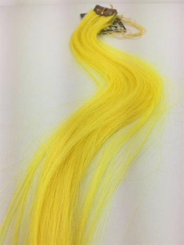 Clip in Extention 18". 5 stk i en pak. Synthitic. Farve DF3. Yellow 