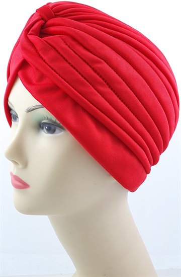 Indian Turban, Hats, Caps, For Ladies. Red - Rød