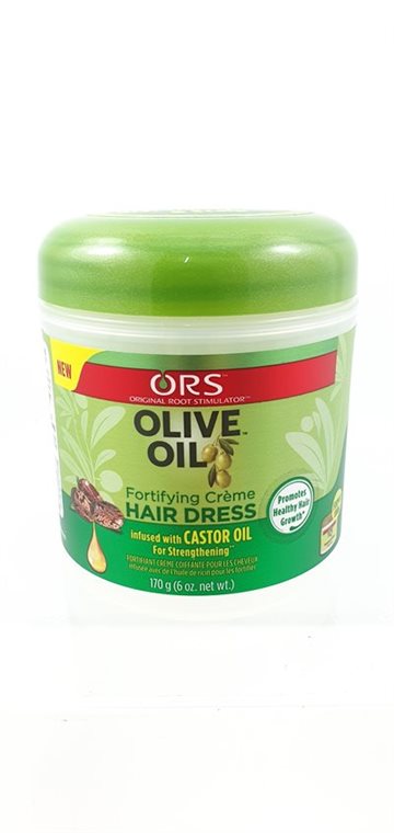 Ors Olive oil Infused with Castor Oil Hair dress -  rich for dry. Thirsty hair 170g.