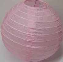 Farverig lanterne - Colourful Lantern Paper 6" - 15 cm Light pink