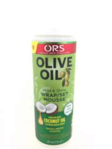 ORS. olive oil wrap/set mousse for hair 207ml.