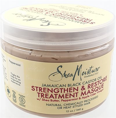 Shea Moisture Jamaican Black Castor Oil Stregthen & Restore Treatment Masqe - Shea Moisture 340gr