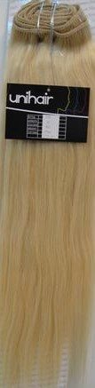 Silky straight Human hair with 18 psc.clips in Extention 100gr. colour 22 (Natural Black) 18" (45cm)