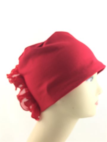 Turban with flower - Red