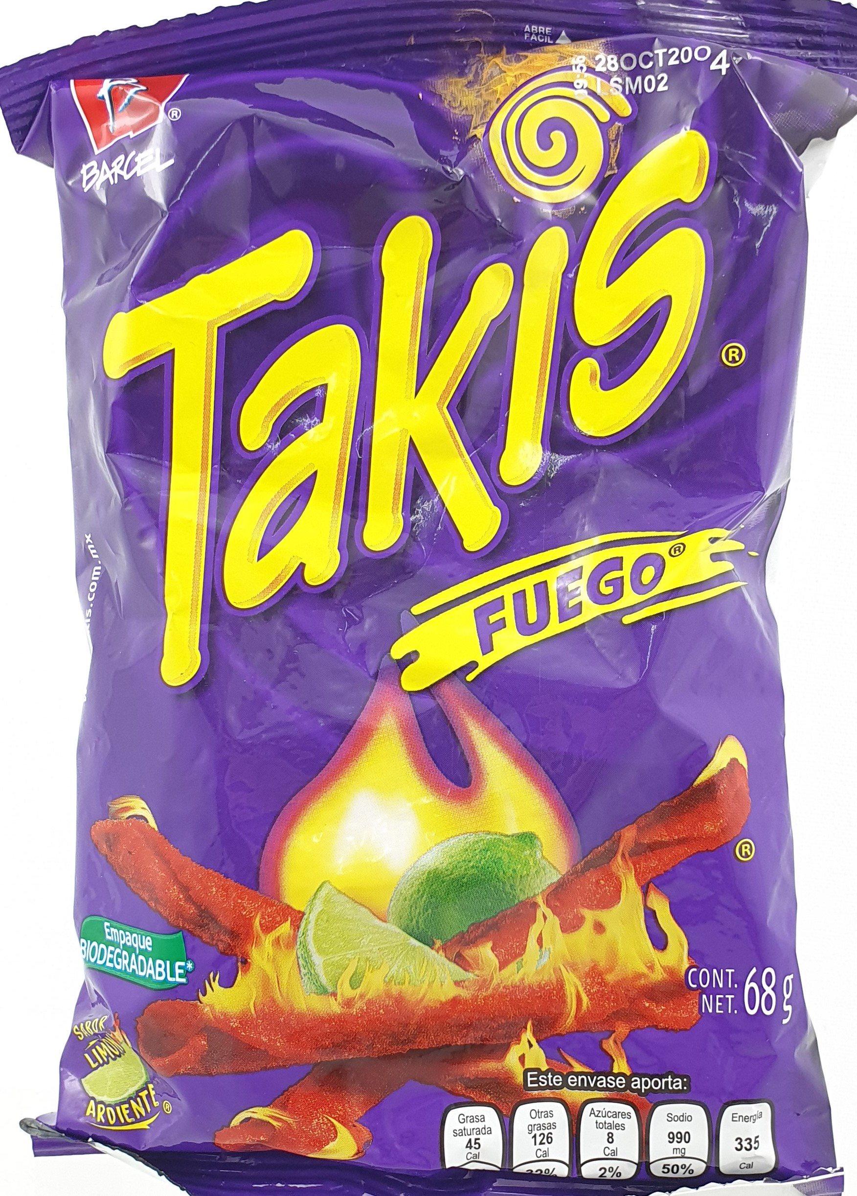 Chips Takis Fuego Stærk 68 g. Mexico.(UDSOLGT)