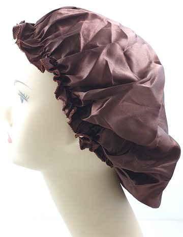 Sleeping Cap Satin Brown