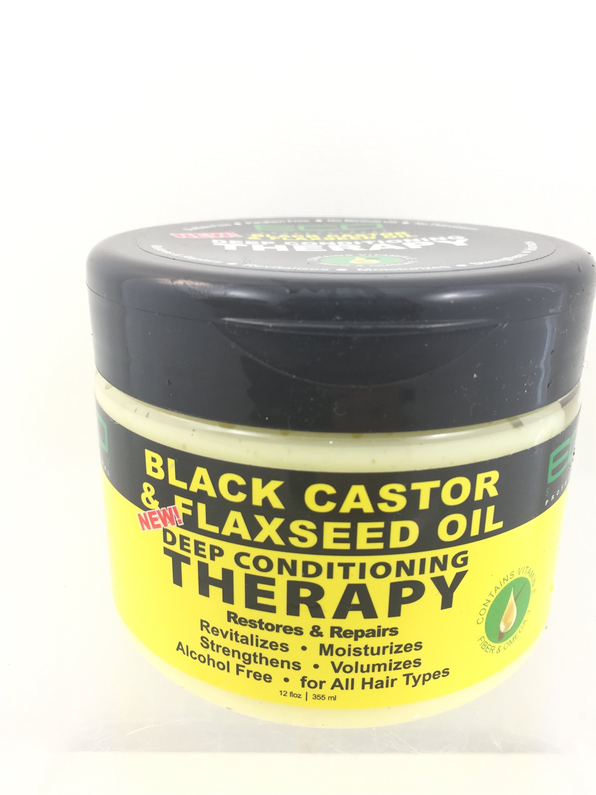 ECO Black Castor Oil & Flaxseed Oil Deep conditioning Therapy 355 gr