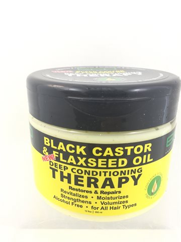 ECO Black Castor Oil & Flaxseed Oil Deep conditioning Therapy  355 gr.
