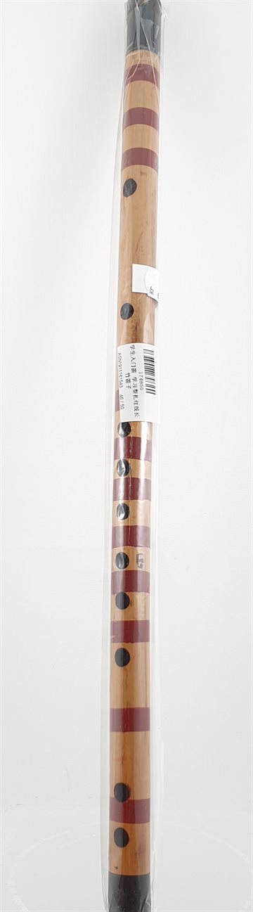 Flute - Bambus Fløjte med 7 huler. 25 cm