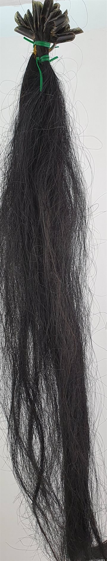 Human Hair. U- Tip kratin "Hot fusion" glat hår farve 2 (45cm)36 totter, 36g.