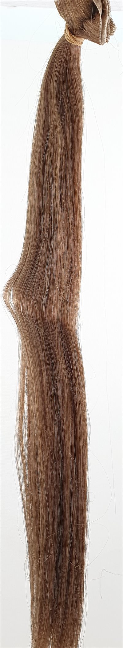 Human Hair - Skin Weft hair, color 6 - 20" (52 cm. length.)