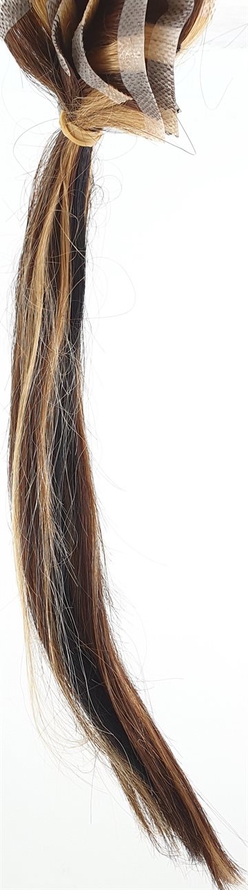 Human Hair - Skin Weft hair (tape on) color 4/27 (45cm. length.)