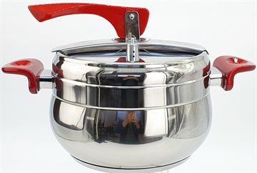 Rustfri Trykkoger - Stailess Steel Pressure Cooker 4L. Vivaldi. (UDSOLGT)