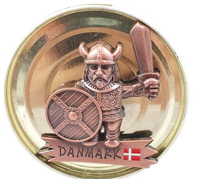 Souvenir - Danmark. Dekoration med Magnetisk.