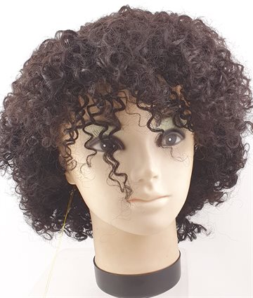 Pure Remy Brazilian Human Curly Wig (Paryk) - Curly ACSA Wig Color 1B.