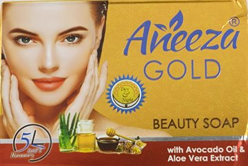Aneeza Gold Beauty Soap 90gr. Anzeeza Sæbe. Pakistan.