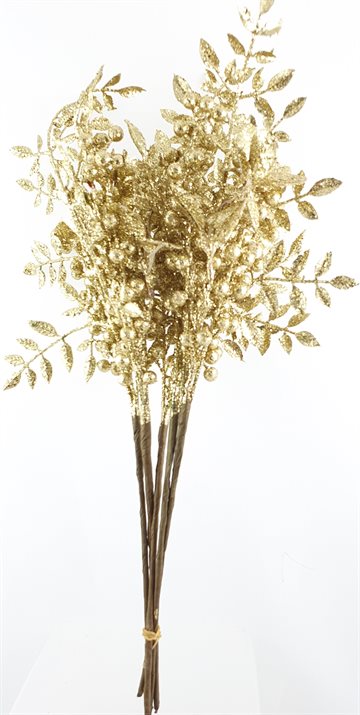 Kunstig blomster - Artificial Flower - Guld farve. (UDSOLGT)