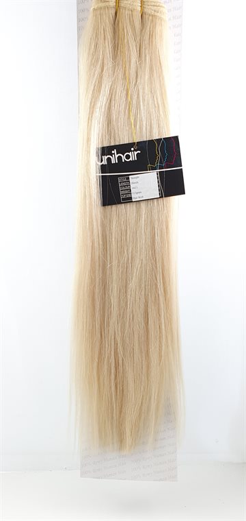 Human Hair - Straight Weft, color 613 - 18" (45 - 46 cm længden.) 113 gr.