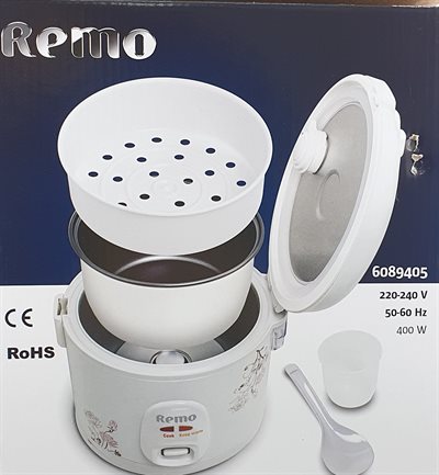 Remo Riskoger. Rice cooker electric. 1L. (UDSOLGT)