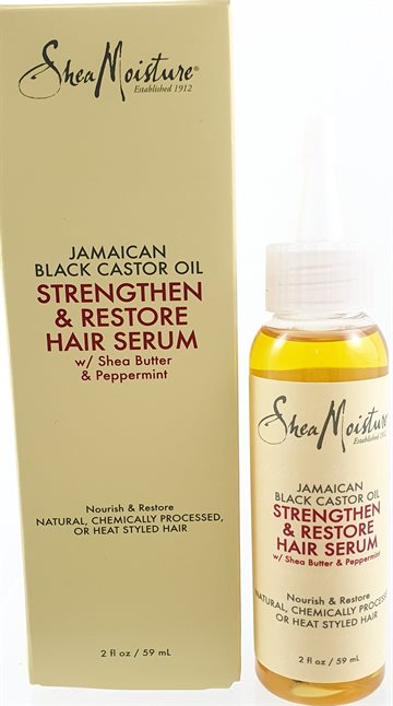 Shea moisture (black castor oil) Strenthen & Restore Hair Serum 59 ml.