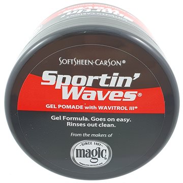 SoftSheen Carson Sportin waves, strong hold Black pomade hair Gel 100 ml