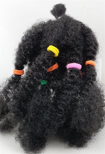 Afro kinky Hair colour 1 Black 12" (30 cm).
