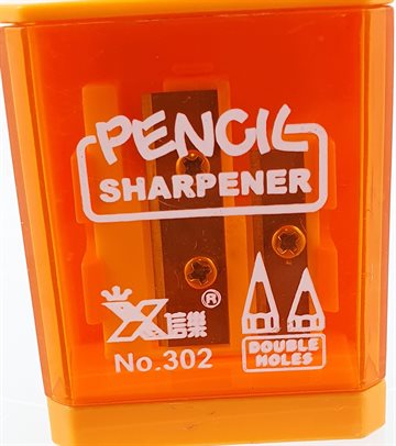 Blyantspidser. Pencil sharpener. 2 in 1.