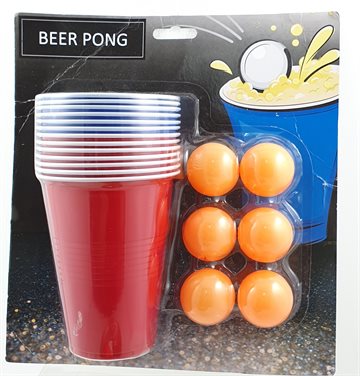 Game article. Beer Pong. 12 Cups, 6 Balls.