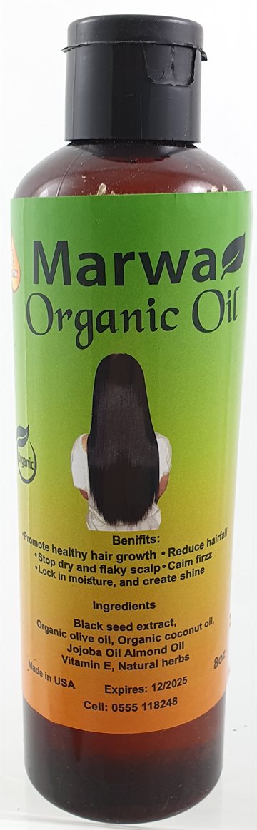 Marwa Nigellafrø Organic hair Oil 236ml