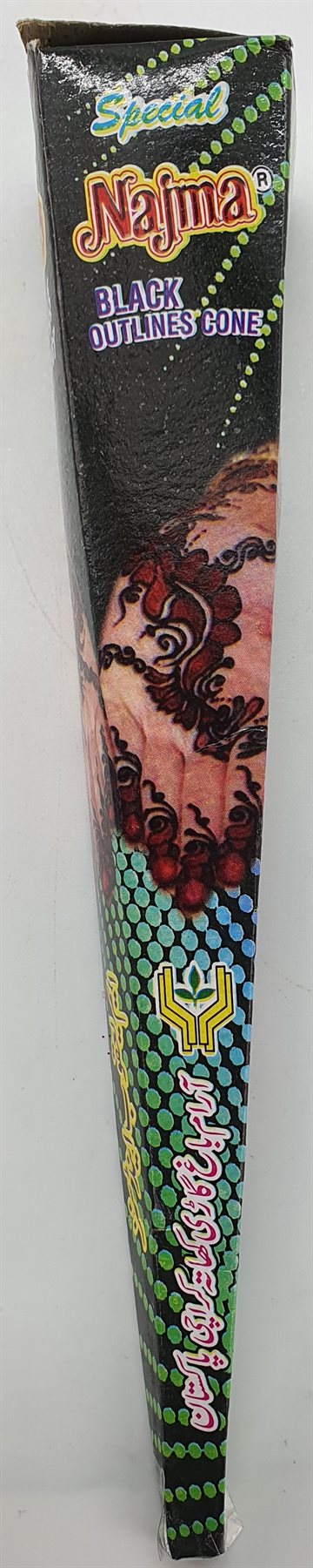 Henna Pasta sort (Cone). Black in tube. 