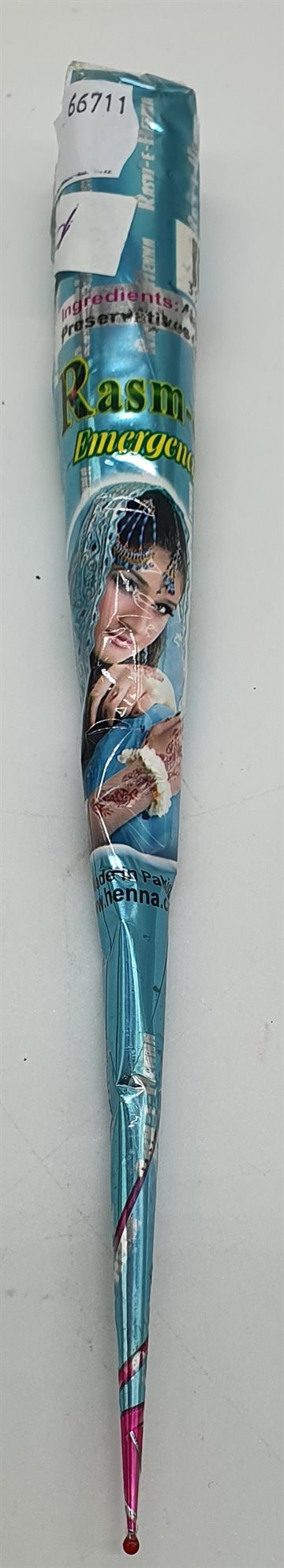 Henna Paste (Cone) in tube - Sort farve for Shapes on hand and body1 pcs.