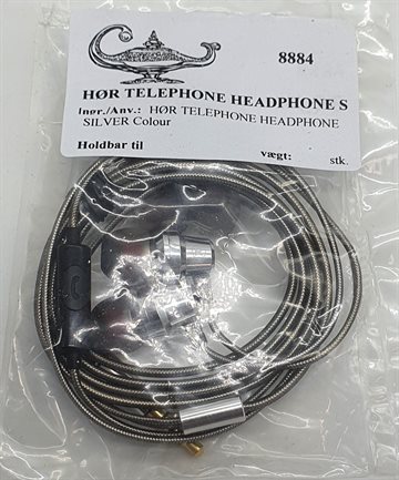 HØR TELEPHONE HEADPHONE SILVER 1 Meter