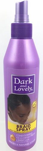 Dark & Lovely Braid spray Conditioning Fresh & shiny look 250ml.