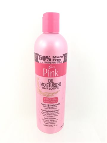 Pink oil moisturizing hair lotion 355 ml.