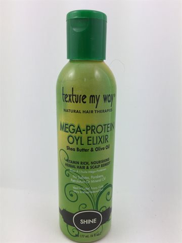 Texture My Way, Mega protein oyl elixir - Shea Butter & Olive Oil 177 Ml