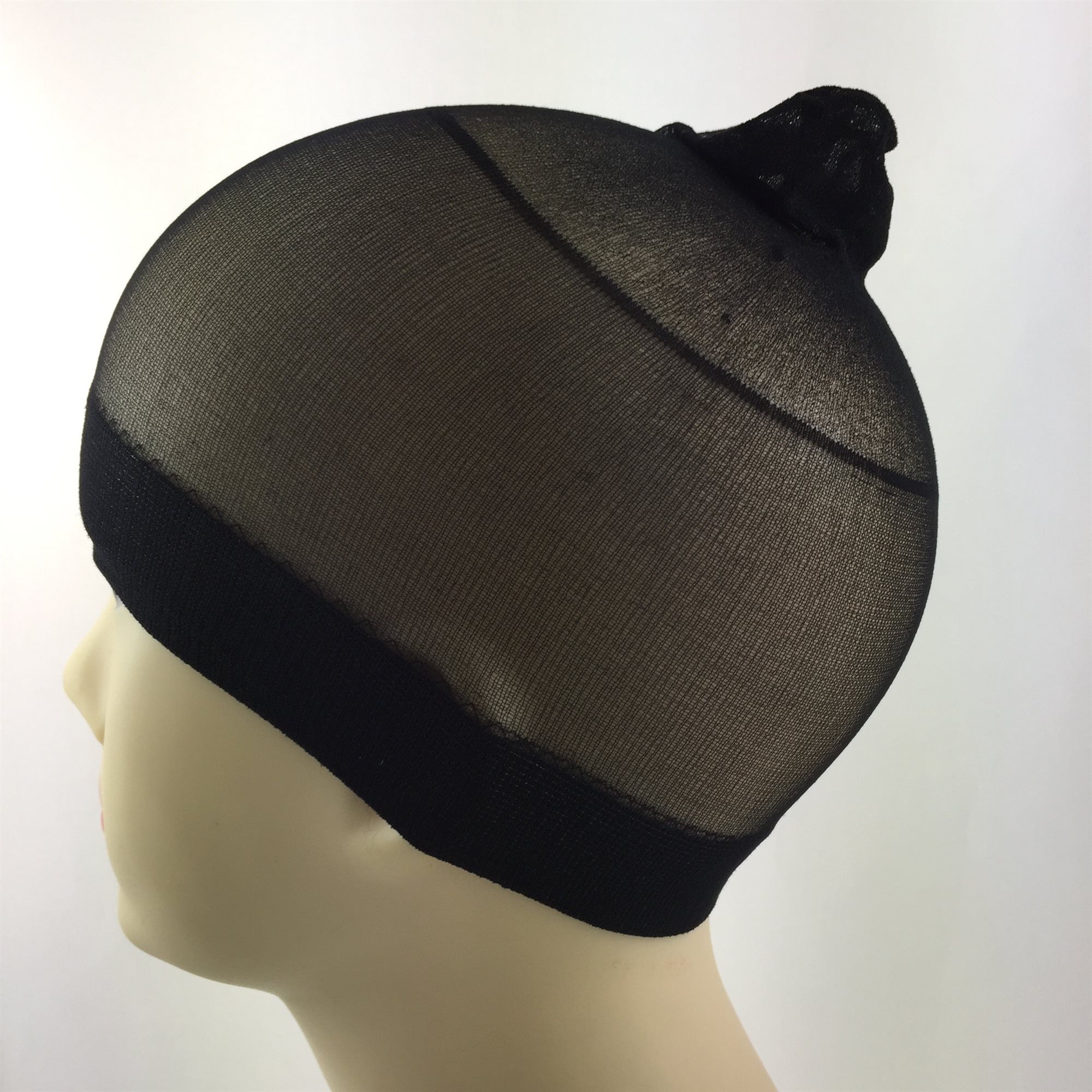 Stocking Wave Cap 2 in one pack. Black.