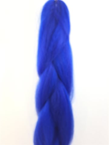 100% Syntetisk Kanekalon hår til Fletning farve blå 85 gr.