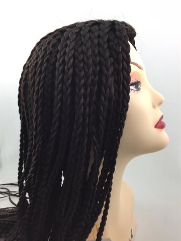 Wig in Braid Front Lace Wig 22 inches(55 cm) colour 4
