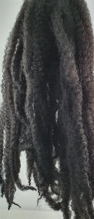 Afro Twist Braid hair 55 cm (22")100 g. Colour 1. (UDSOLGT)