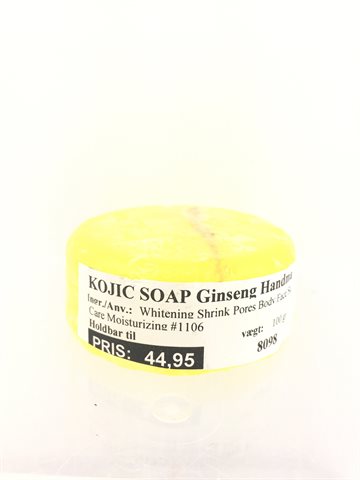Kojic Soap Ginseng Handmade 100 gr. (UDSOLGT)