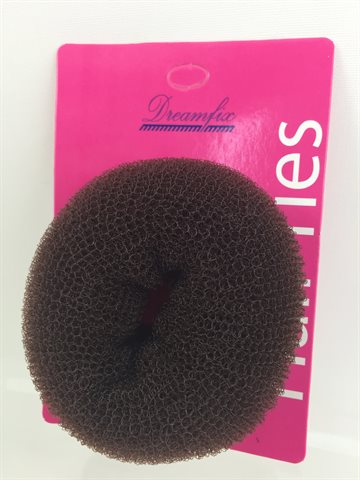 Hair Donut Brown 8 Cm in Diameter