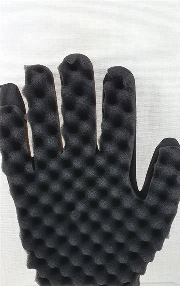 Gloves Spong Hair Brush for Twists Curl Cool. Right hand.