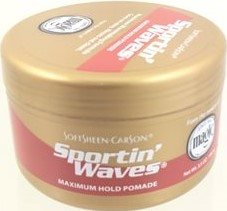 SoftSheen Carson Sportin waves, strong hold pomade hair wax 100 ml